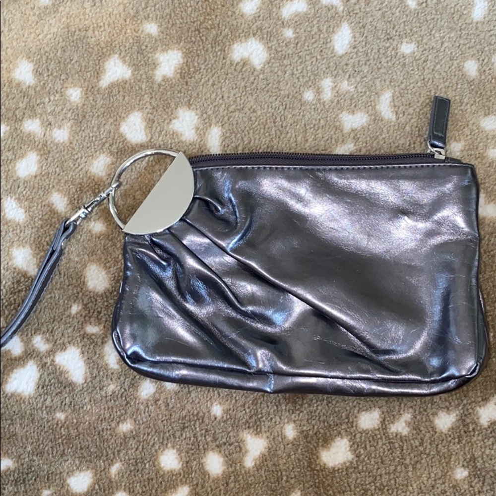 Silver lulus wristlet